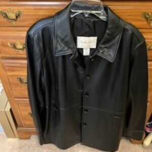 Studio Works Vintage Leather Coat  Size Large